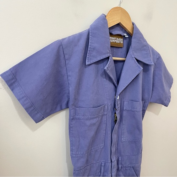 NEW Big Bud Press Short Sleeve Jumpsuit Worksuit Light Purple Size XXS - Picture 4 of 8